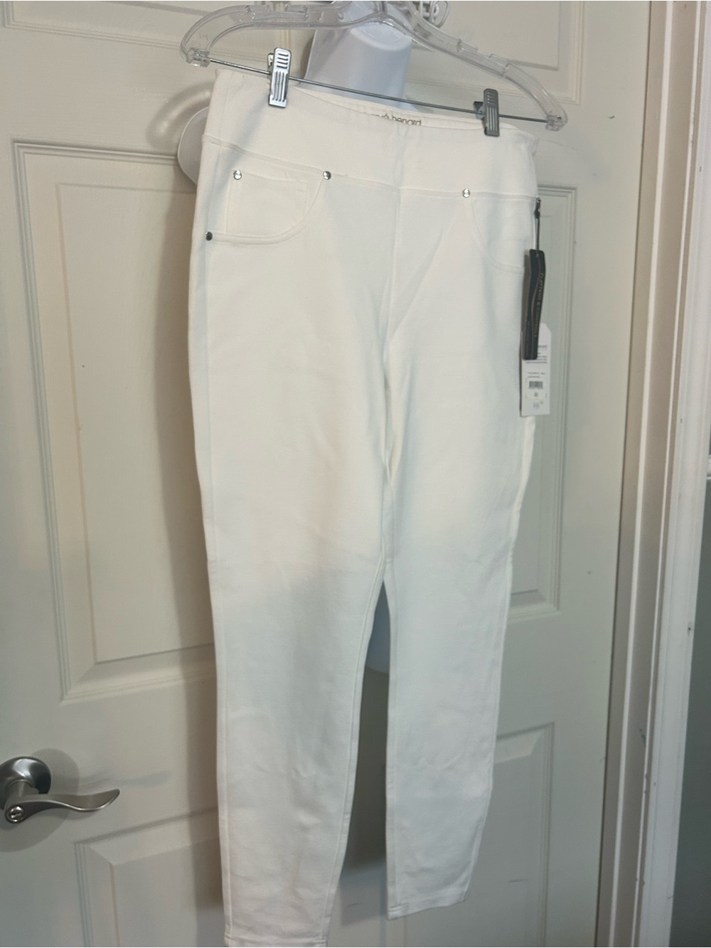 Harve Benard White Ponte Pull-On Jeggings